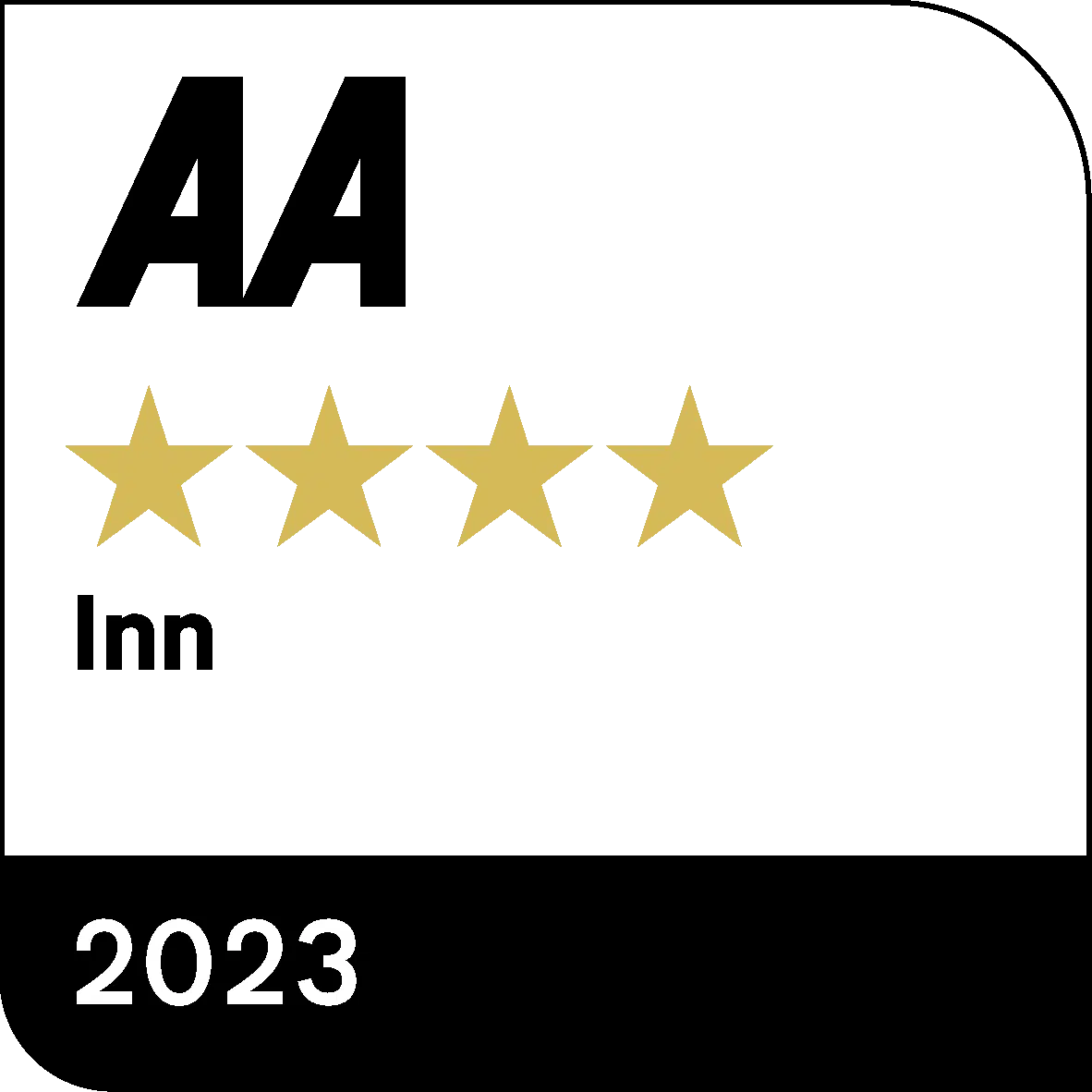The Plough Inn, 2023 4 Star Gold Award by the AA